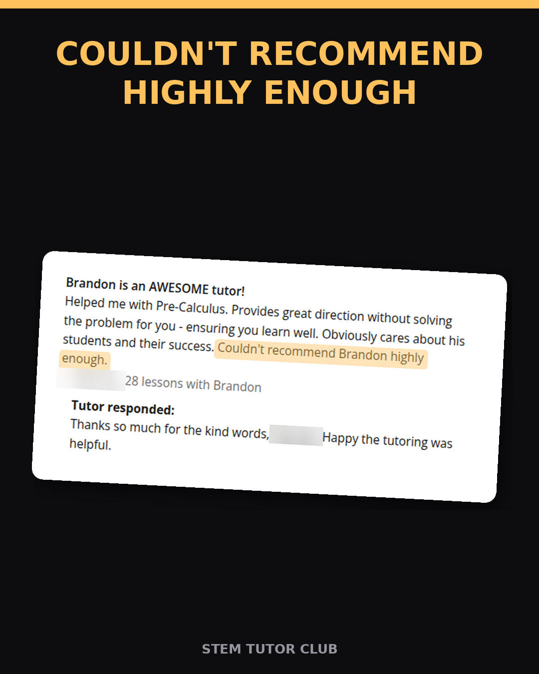 Testimonial proof