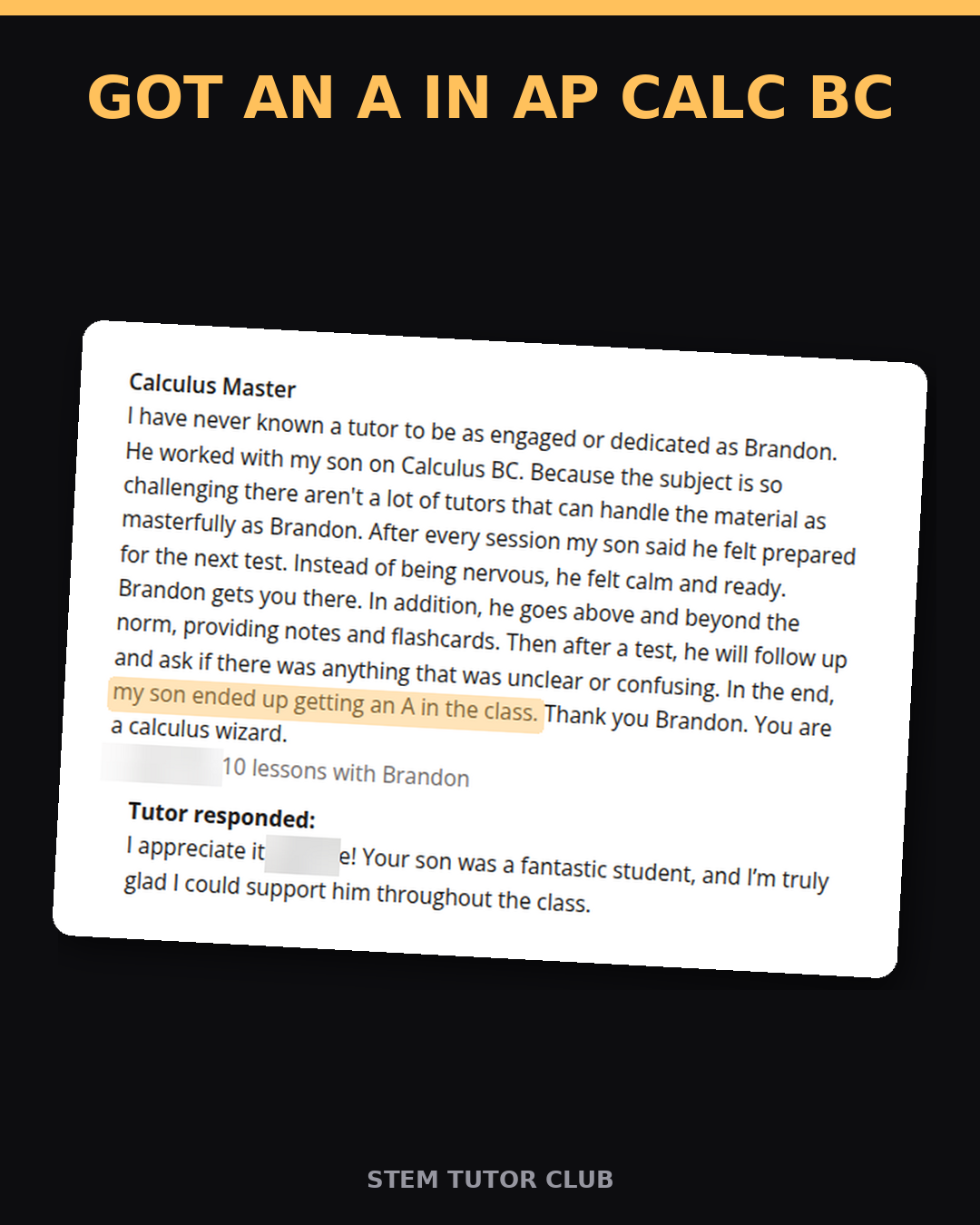 Testimonial proof