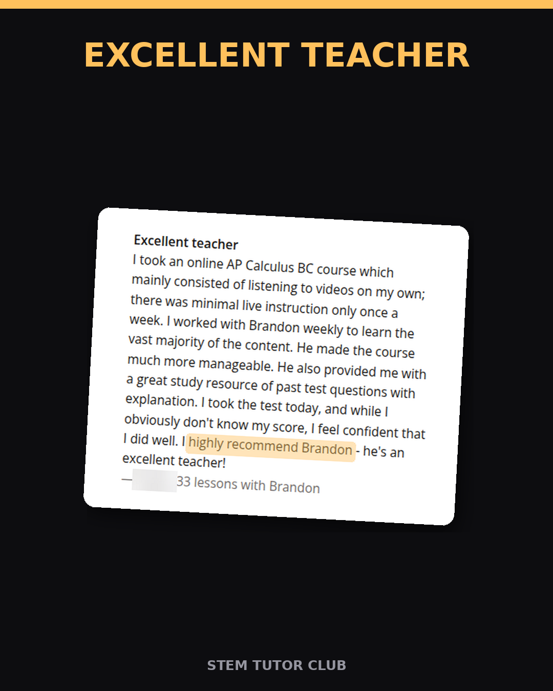 Testimonial proof