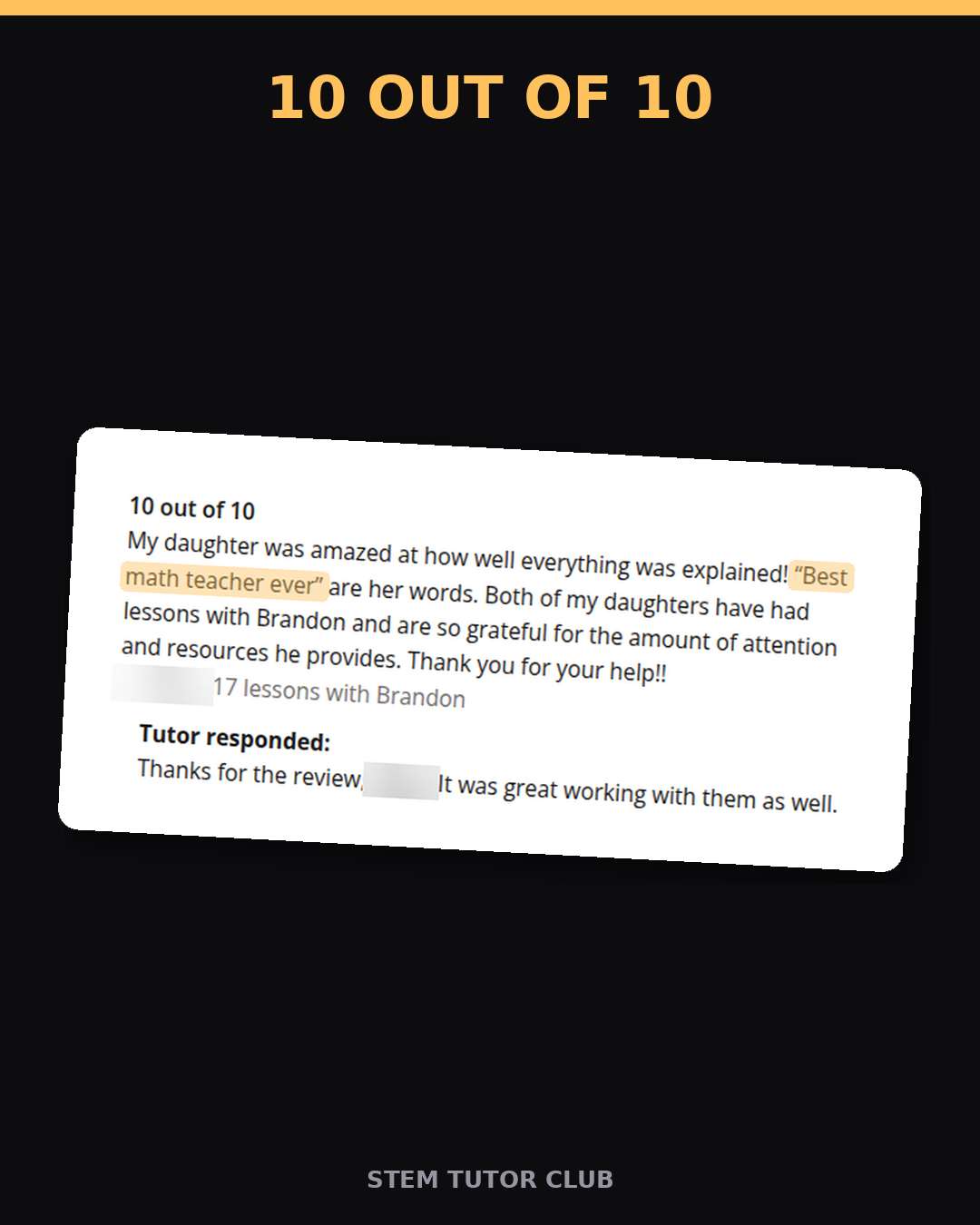 Testimonial proof