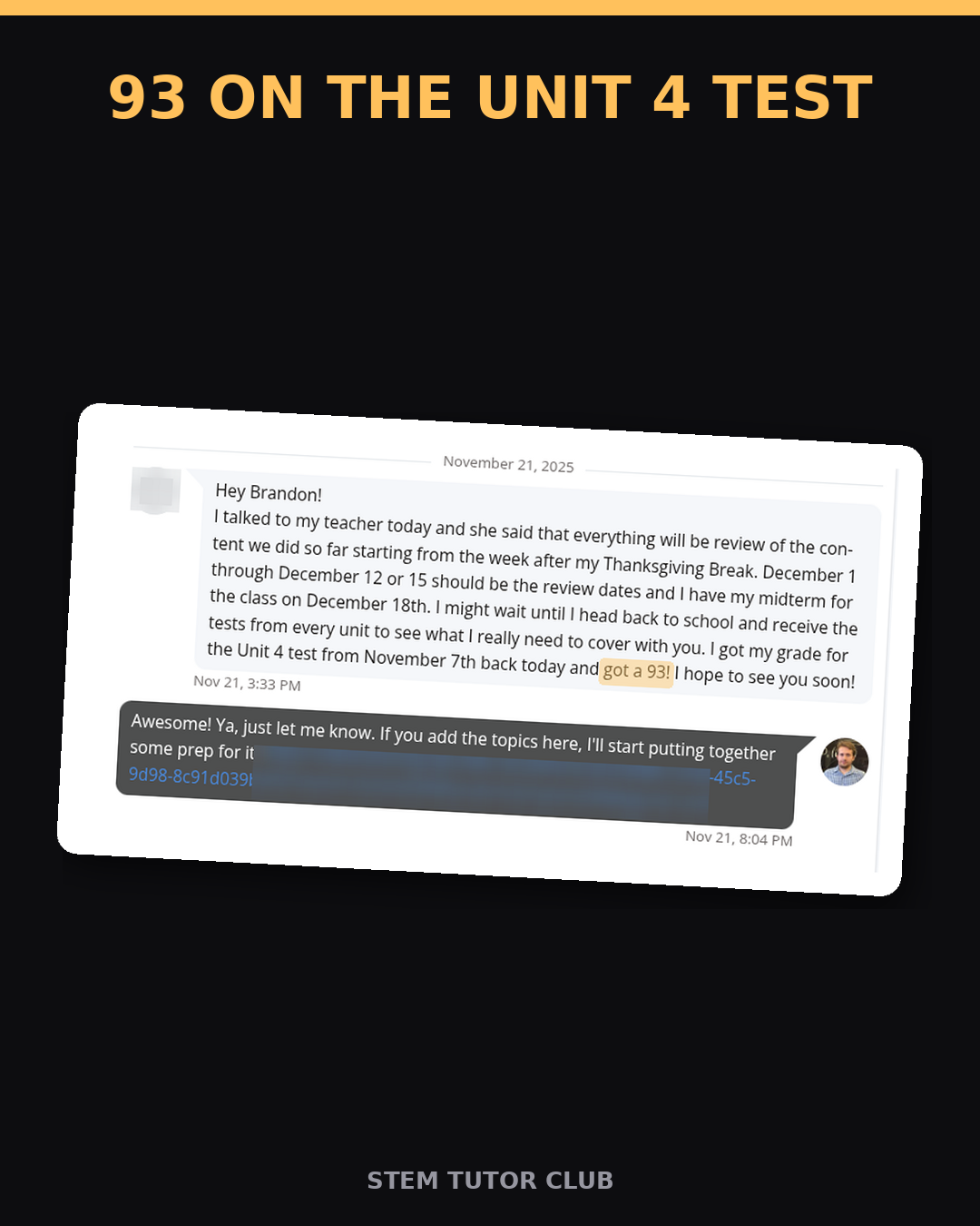 Testimonial proof