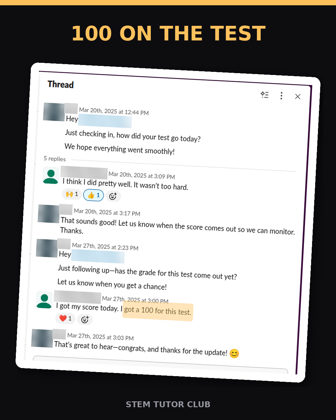 Testimonial proof