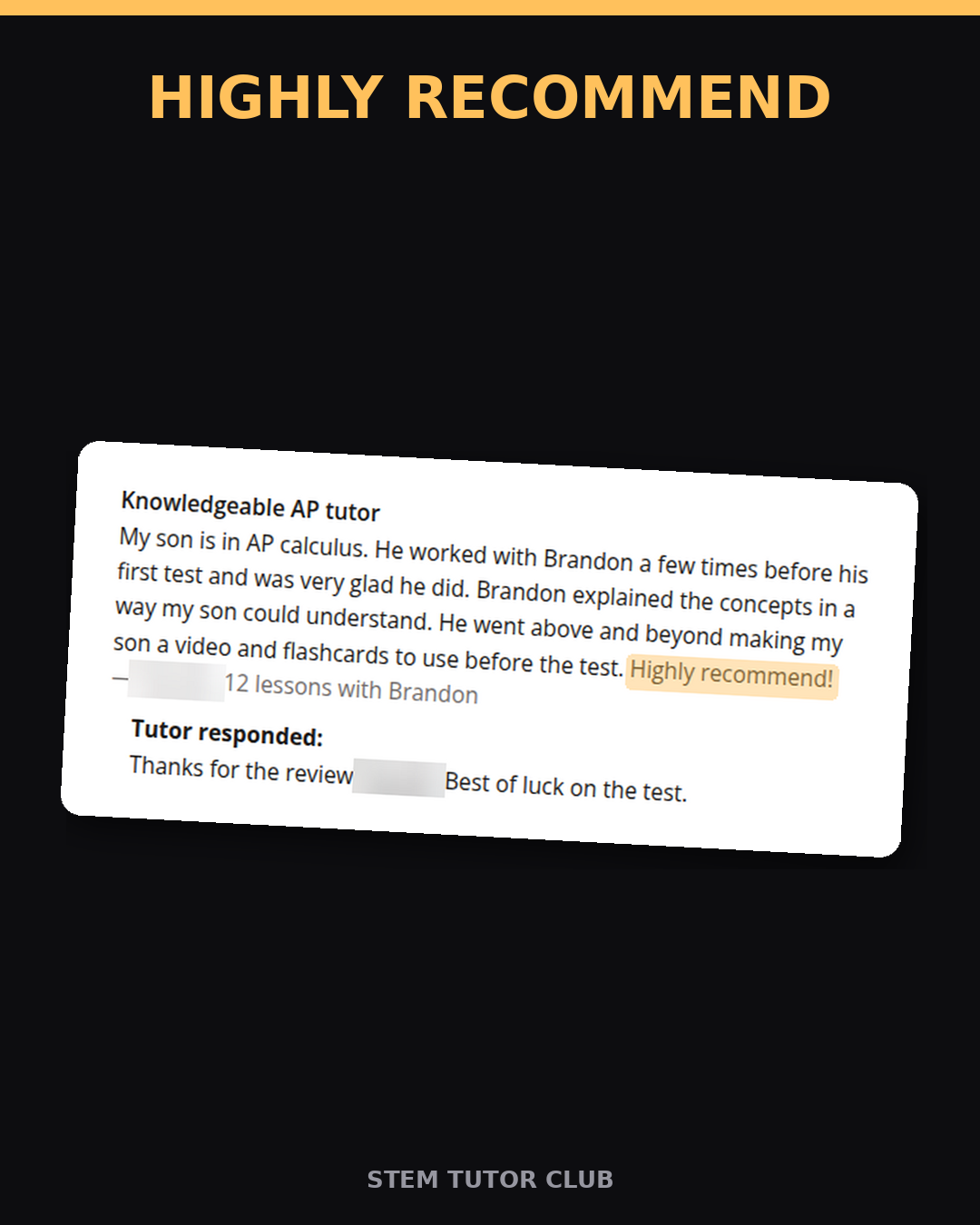 Testimonial proof